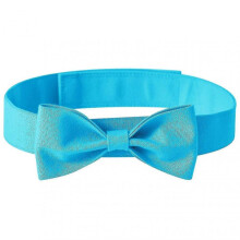 (S, Cyan) Dog Neck Tie Solid Color Adjustable Head Wear Pet Bow Collar Dog Accessories For Wedding Party