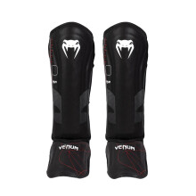 (Medium ) Venum Tactical XT Shinguards - Black/Fire Red