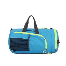 (Sky blue) Waterproof Backpack Dual-use Folding Backpack Outdoor Hiking Bag Portable Travel Bag