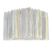 (300 PCS) 200-500pcs Drinking Straws Flexible Reusable Bendable Drinking Straws Multi Coloured Striped For Kids And Adults
