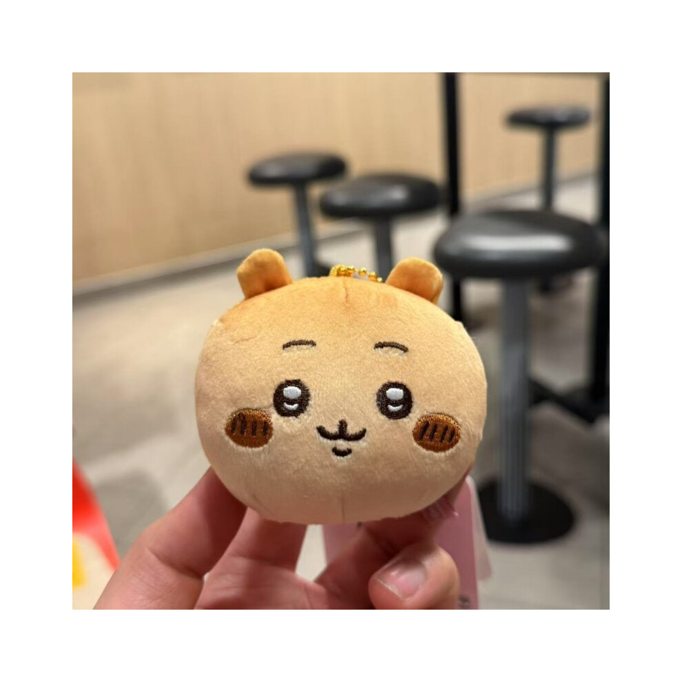 (Chiikawa )Pendentif poupée peluche forme pain Usagi Chiikawa Hachiware Momonga Kurimanju Rakko