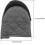 1 Pair Short Oven Mitts, Heat Resistant Silicone Kitchen Mini Oven 2