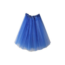(One Size, Blue) Skirt Womens Pleated Gauze Short Adult Tutu Dancing