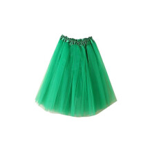(One Size, Green) Skirt Womens Pleated Gauze Short Adult Tutu Dancing