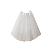 (One Size, White) Skirt Womens Pleated Gauze Short Adult Tutu Dancing