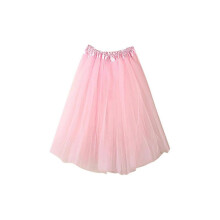 (One Size, Pink) Skirt Womens Pleated Gauze Short Adult Tutu Dancing