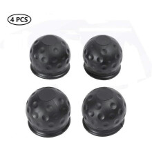 X 50 Mm Hitch Ball Cover, Tow Bar Hitch Ball Black Rubber, Trailer Hitch Ball Protection Cap, Hitch Ball Cover Protection Cap (rubber)