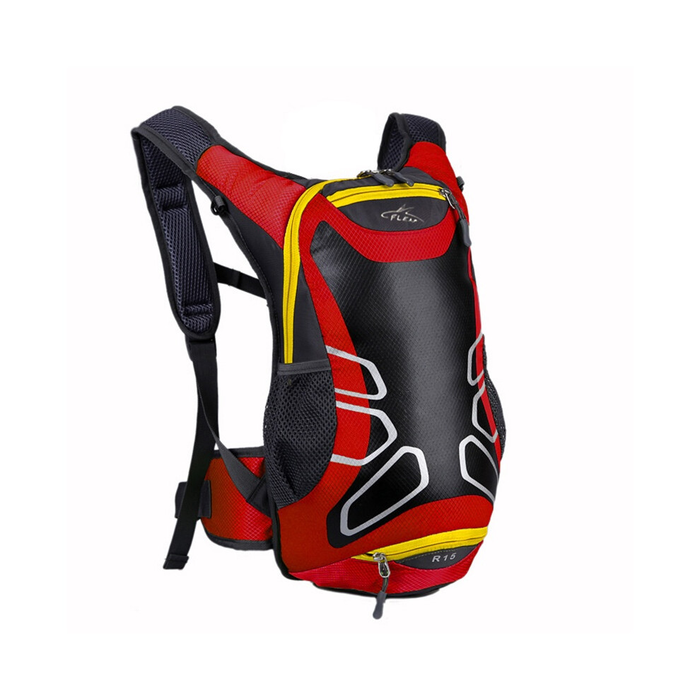 (Red) Bicycle Cycling 15L Rucksack Backpack Hydration Pack Hiking Water Sports New Bag Red