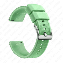 (22 mm, Teegrün 1) Schnellverschluss-Uhrenarmband aus Gummi und Silikon, 20 mm, 22 mm, für Huawei, Samsung,