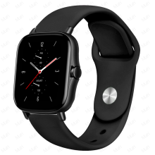 (Amazfit GTS-2-mini-black 2)22mm Silicone Band For Amazfit Gts 3/2/2e/gts2 Mini/gtr 42mm/47mm/gtr 3/3