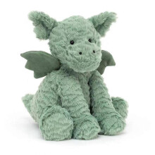 Green Wave Hair Dinosaur Plush Toy Gift for Kids