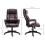 Vinsetto Vinsetto High Back 6 Points Vibration Massage Executive Office Chair, Brown 3