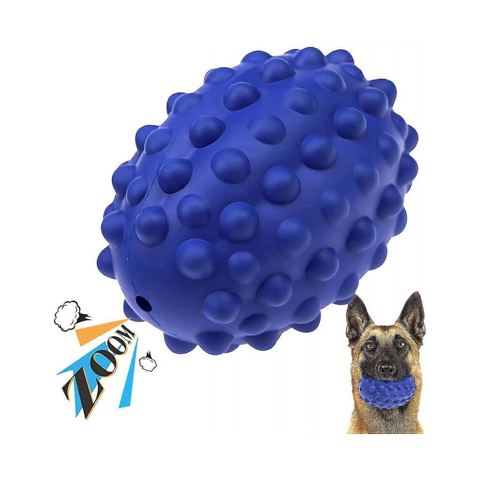 Indestructible Dog Toy, Non-toxic Natural Rubber Squeaky Dog Toy, Sturdy Dog Toothbrush - Fun To Chew, Hunt And Fetch (beef Flavored)