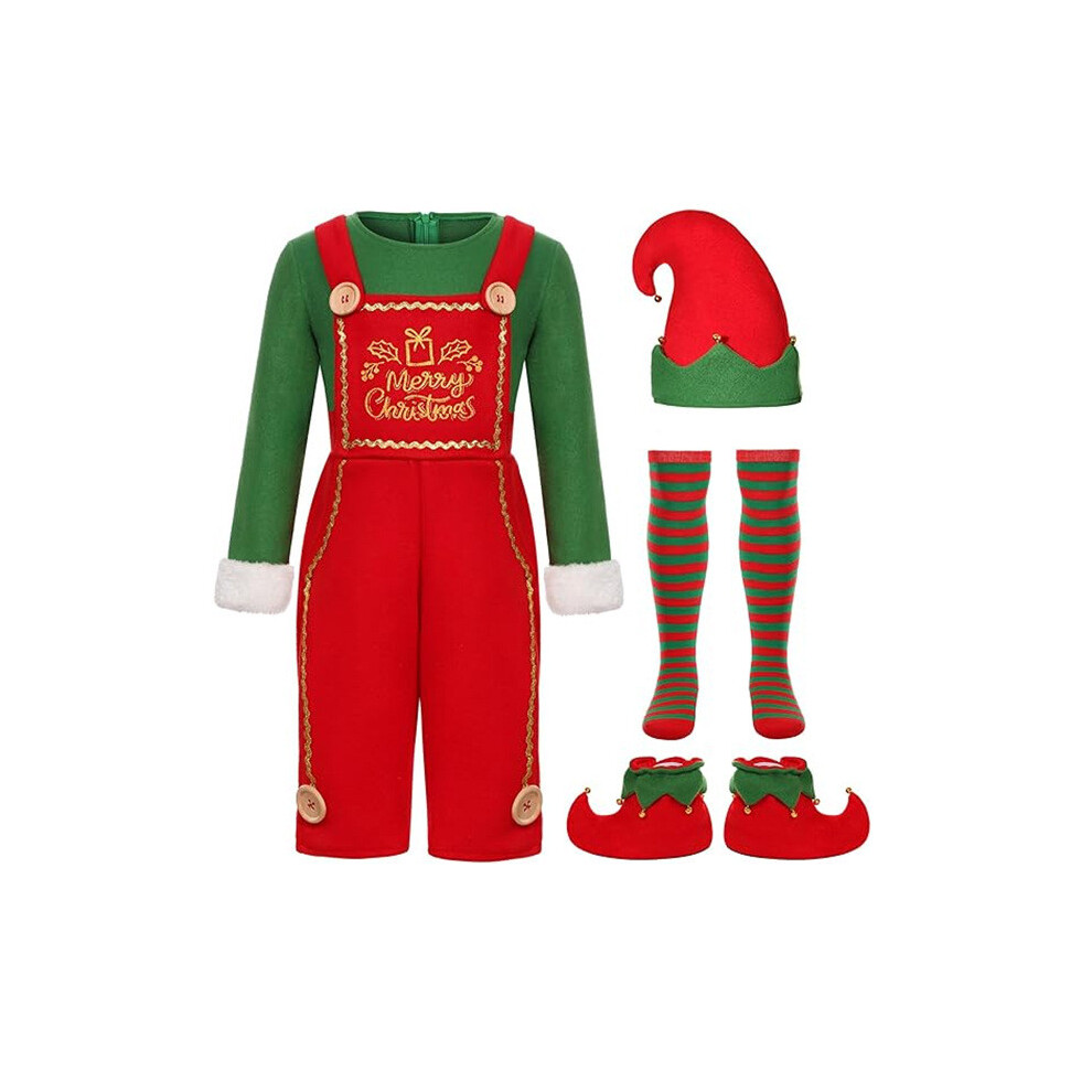 (Man, M) Fancy Christmas Costume Dress Adults Elf Outfits Role Playing Cosplay Suits Xmas