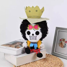 (Brook) Chopper One Piece Sabo Roronoa Zoro Plush Toy Cartoon Doll Kids Decoration Gift