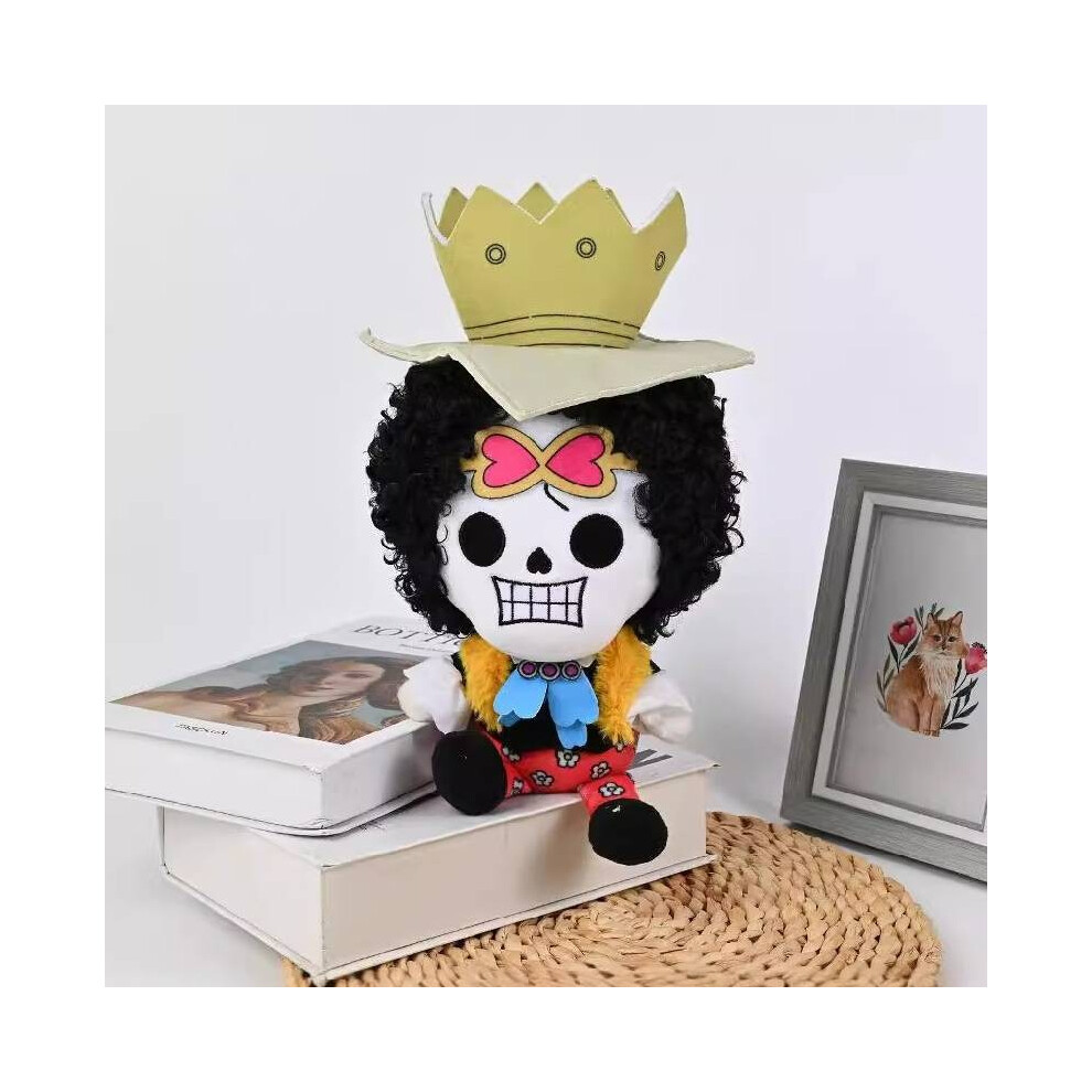 (Brook) Chopper One Piece Sabo Roronoa Zoro Plush Toy Cartoon Doll Kids Decoration Gift