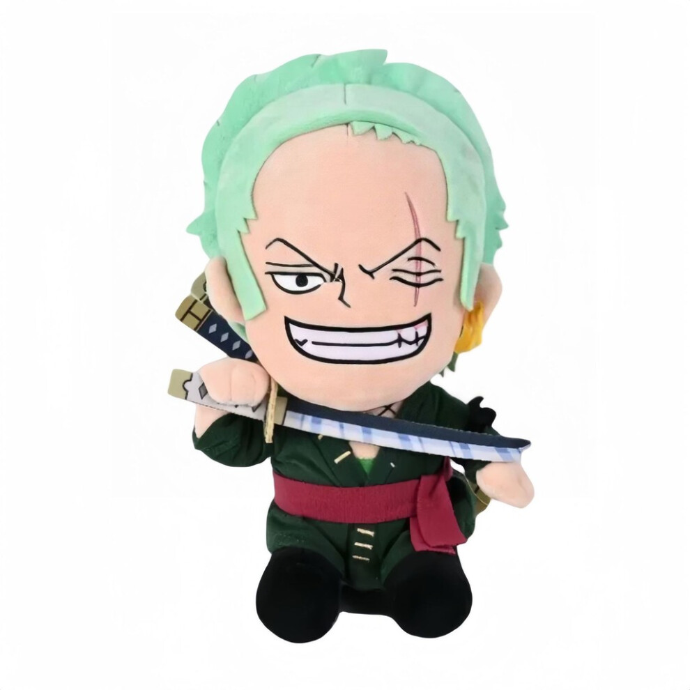 (Roronoa Zoro) One Piece Chopper Sabo Roronoa Zoro Plush Toy Cartoon Doll Kids Decoration Gift