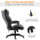 Vinsetto Vinsetto High Back 6 Points Vibration Massage Executive Office Chair, Black 7