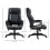 Vinsetto Vinsetto High Back 6 Points Vibration Massage Executive Office Chair, Black 3