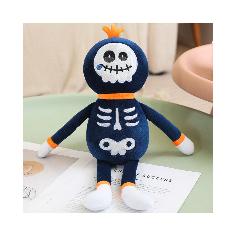 (Skull, 45cm/17.72in) Pumpkin Halloween Spider Bat Skull Plush Toy Pillow Gifts Decoration Children