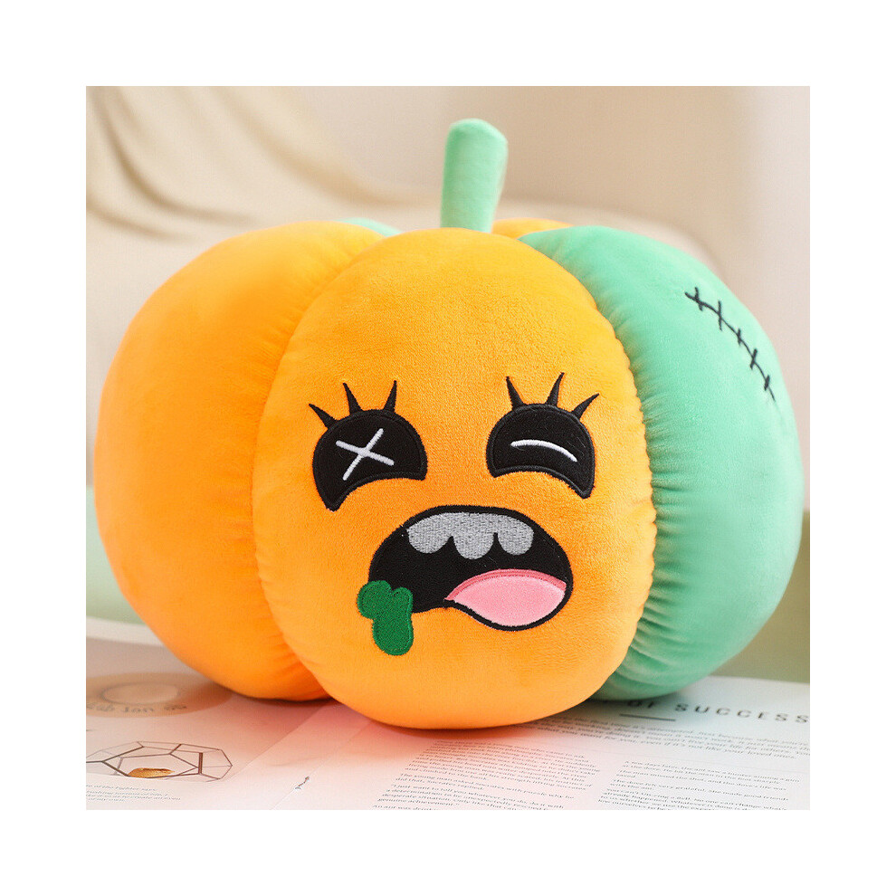 (Pumpkin, 30cm/11.81in) Pumpkin Halloween Spider Bat Skull Plush Toy Pillow Gifts Decoration Children