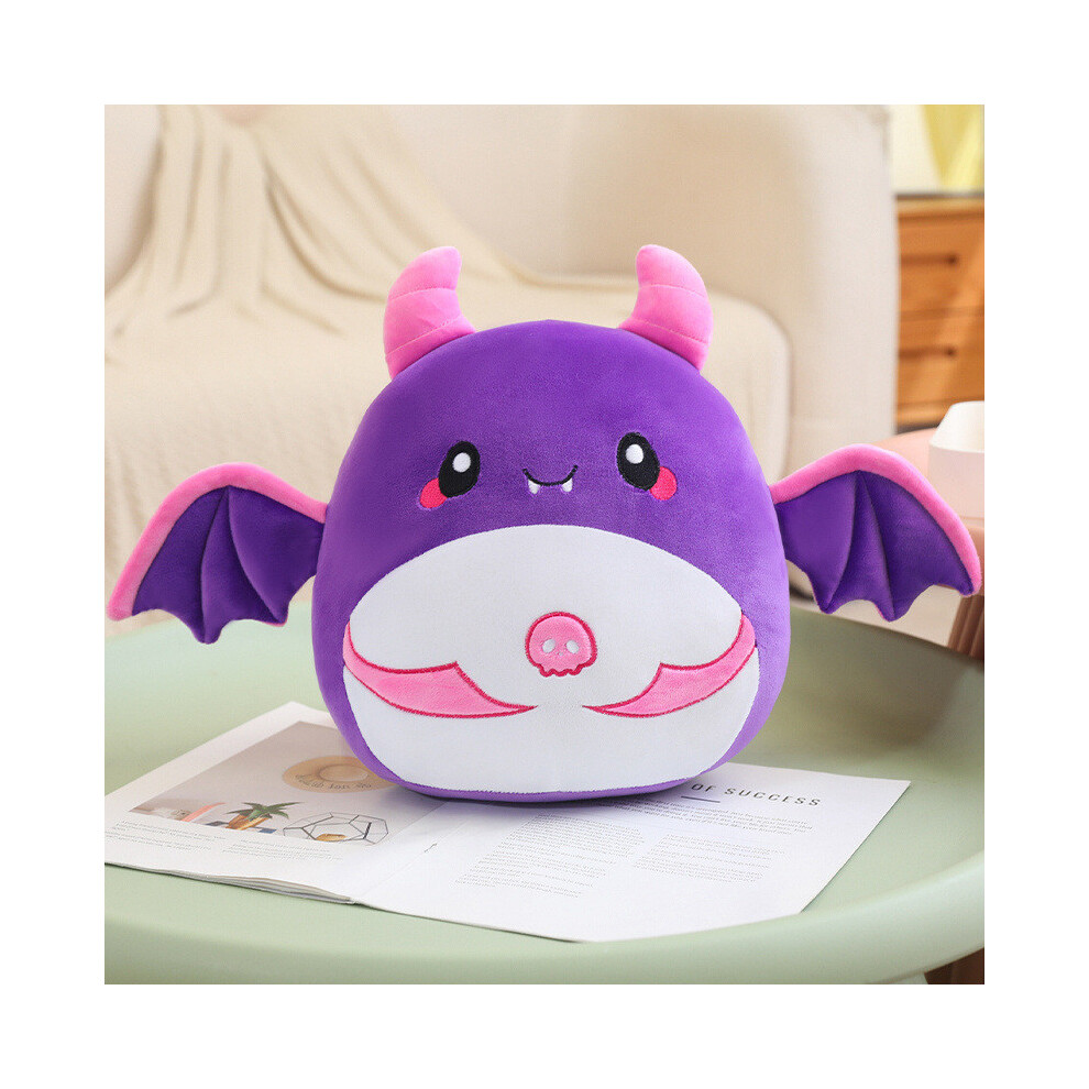 (Bat, 30cm/11.81in) Pumpkin Halloween Spider Bat Skull Plush Toy Pillow Gifts Decoration Children