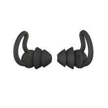 (Black) Noise Reduction Sleeping Earplugs with Two Layer Silicone for Snoring Travel Office Use Imebobo Model Ear Protection Accessory
