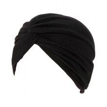 (black) Colorful Islamic Head Scarf for Women with Knot Design,Suitable for Various Brands