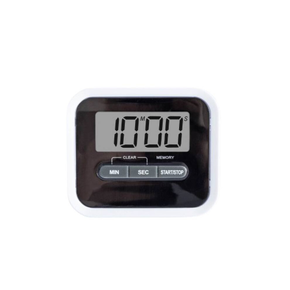 (Black) Lcd Large Kitchen Cooking Digital Timer Count Down Up Clock Alarm Magnetic Loud Black