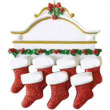 (style 6) Personalised Diy Family Names Christmas Tree Stocking Decorations Hanging Gift
