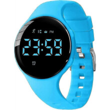(40-Blue-A) Digital Sports Watch for Kids Ages 5-12 with Fitness Tracker Alarm Stopwatch Waterproof No App Needed Children Activity Tracker