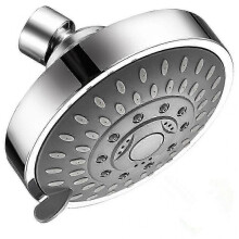 4 Inch Adjustable Shower Head with 5 Spray Modes for Refreshing Shower,Ideal for Bathroom Upgrade or Replacement