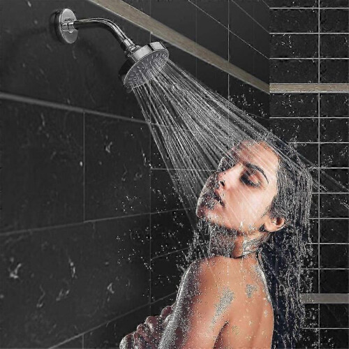 4 Inch Adjustable Shower Head with 5 Spray Modes for Refreshing Shower,Ideal for Bathroom Upgrade or Replacement 2