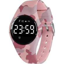 (24-ArmyRed) Digital Sports Watch for Kids Ages 5-12 with Fitness Tracker Alarm Stopwatch Waterproof No App Needed Children Activity Tracker