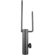 Beach Parasol Anchor Outdoor Sun Umbrella Stand with Stainless Steel Base for 2.5-3.2cm Umbrellas,Compatible with King Kong Brand (1pcs,Black)