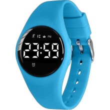 (17-Blue) Digital Sports Watch for Kids Ages 5-12 with Fitness Tracker Alarm Stopwatch Waterproof No App Needed Children Activity Tracker