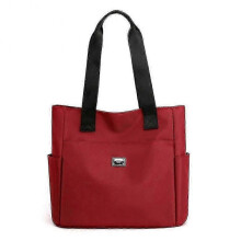 (wine red) Lightweight Waterproof Nylon Shoulder Bag with Large Capacity and Zipper Closure,Ideal for Women's Daily Use and Travel
