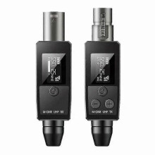 Professional UHF Wireless Microphone System with XLR Transmitter & Receiver,Compatible with 48V Condenser Mics for Audio Setup