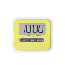 (Yellow) Lcd Kitchen Large Cooking Digital Timer Count Down Up Clock Magnetic Alarm Loud