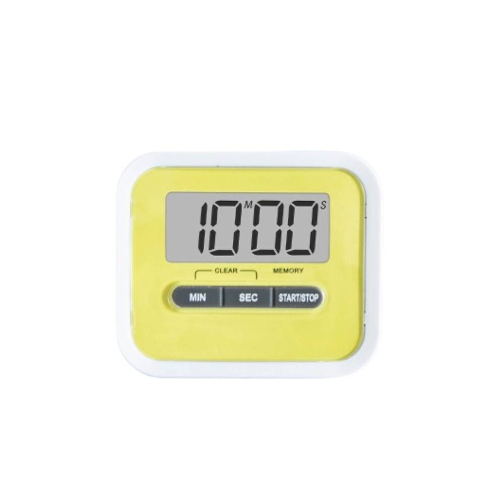 (Yellow) Lcd Kitchen Large Cooking Digital Timer Count Down Up Clock Magnetic Alarm Loud Yellow