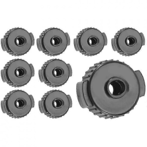 9pcs ABS Drum Set Quick Release Nuts for Cymbal Stands,Quick Assembly Replacement Accessories for Various Drum Brands 1