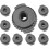 9pcs ABS Drum Set Quick Release Nuts for Cymbal Stands,Quick Assembly Replacement Accessories for Various Drum Brands 3
