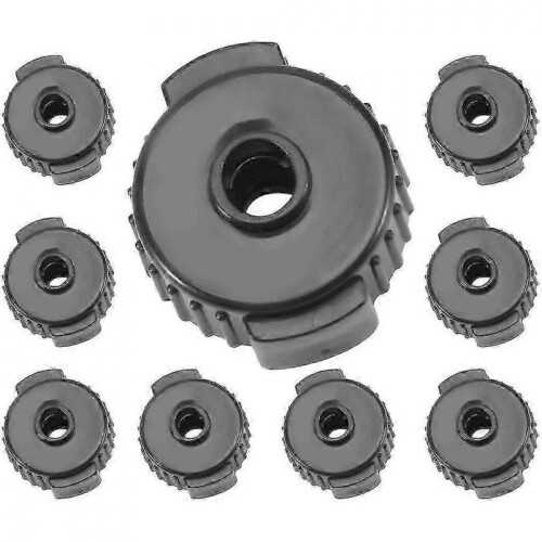 9pcs ABS Drum Set Quick Release Nuts for Cymbal Stands,Quick Assembly Replacement Accessories for Various Drum Brands 2