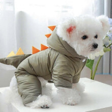 (S,Yellow)Dinosaur Dog Costume with Hood-Comfortable Jumpsuit for Small Medium Large Pets,Perfect for Dress Up and Photo Shoots