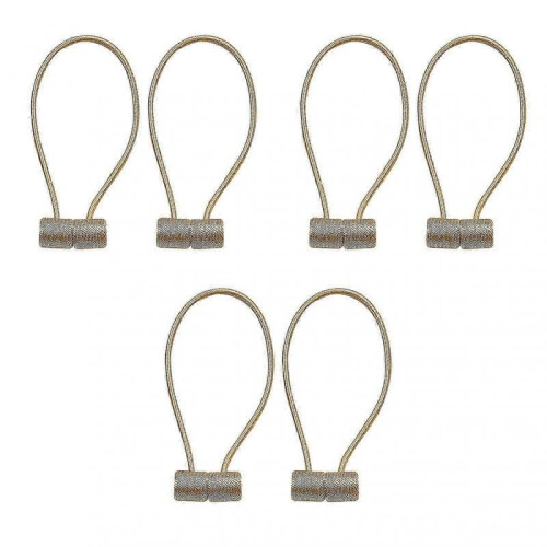 (G)Simple Elegant Tieback Rope for Home Decor,Magnetic Closure Solid Window Treatment,Fits Various Curtain Styles
