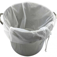 Large Durable White Brew Mesh Bag with Drawstring for Indoor Use,Fits Various Brands