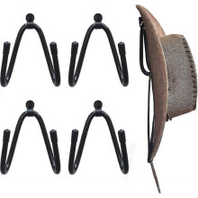 Wall Mount Hat Organizer for 4 Hats-Space Saving Storage Solution for Home or Office Decoration