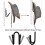 Wall Mount Hat Organizer for 4 Hats-Space Saving Storage Solution for Home or Office Decoration 2