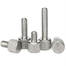 (M4*8) Stainless Steel Knurled Thumb Screw M3 M4 M5 M6 Flat Head Bolt 20pcs for Various Brands and DIY