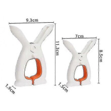 6pcs Rabbit Ear Clothespins,Spring Clips for Household Laundry,Durable Socks and Fabric Clips for Drying Clothes
